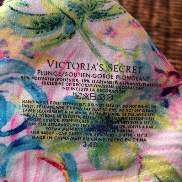 Victoria’s Secret plunge multi color bra - Picture 5 of 6